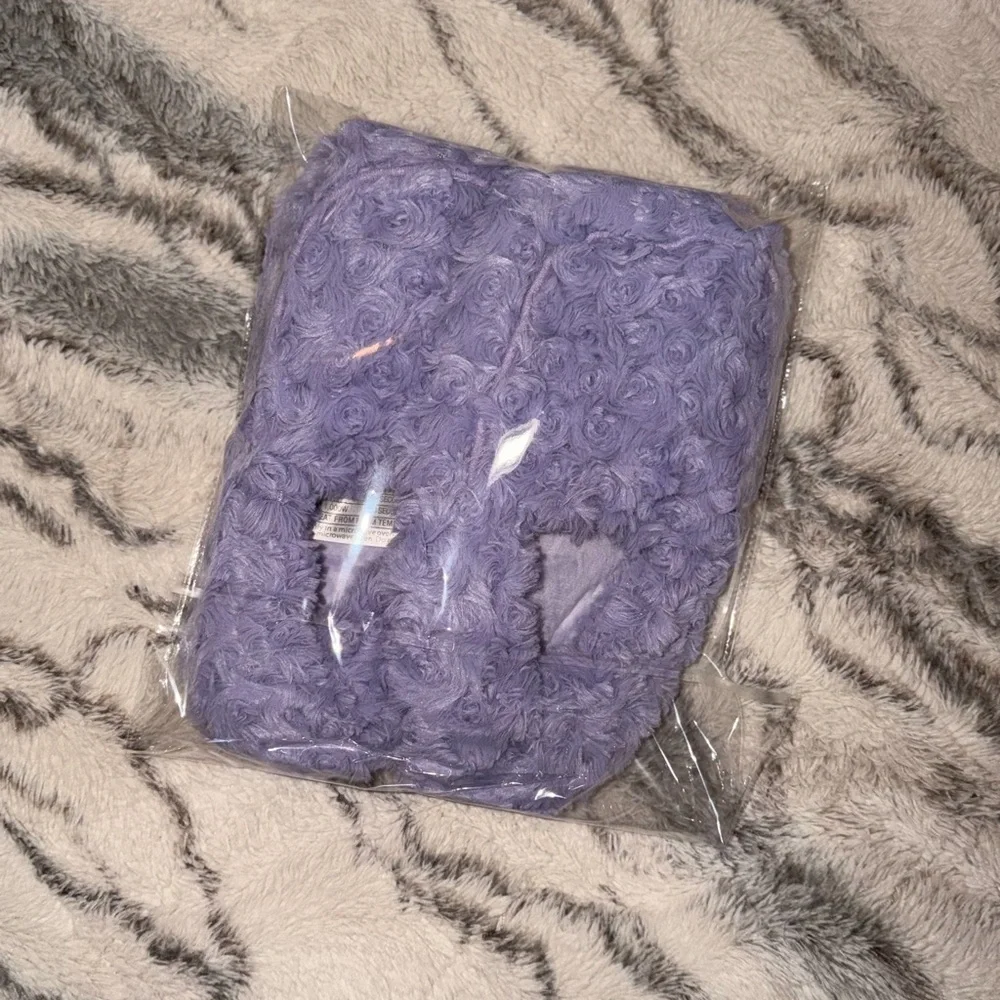 Curly Purple Slippers Warmies💜